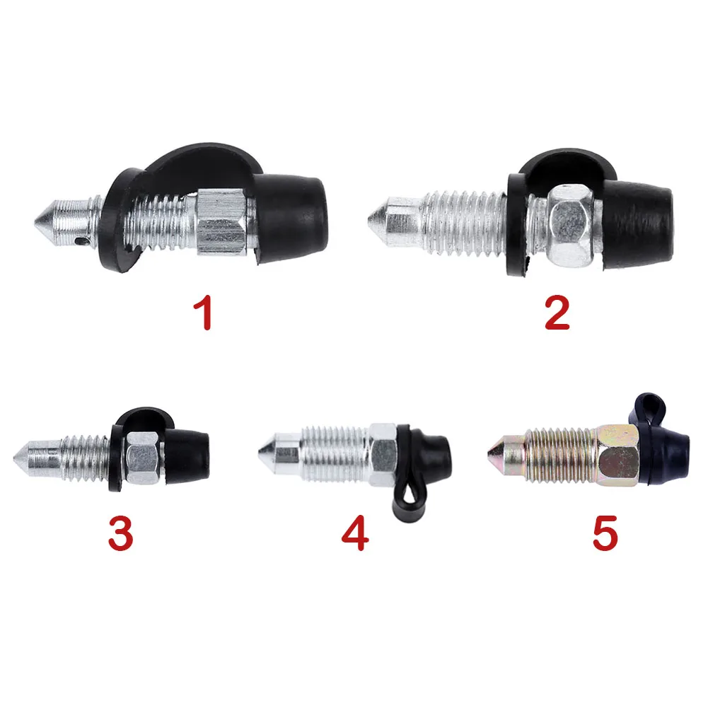 سيارة دراجة نارية الفرامل مضخة الفرامل الفرجار تنزف المسمار الحلمة (7x1 مللي متر الفضة) #4