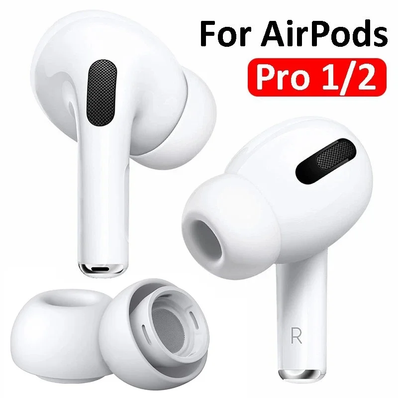 Embouts d'écouteurs pour Airpods Pro 1/2, coussinets en silicone avec trou de décompression, capuchons d'oreille protecteurs pour Air Pods Pro 2 1