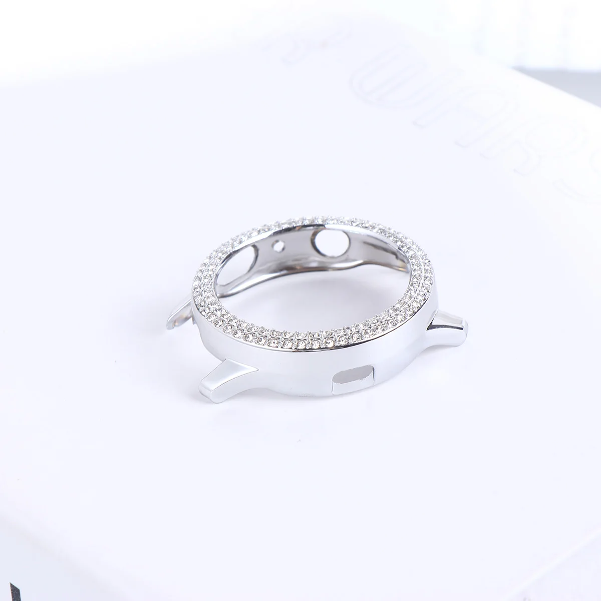 

Durable Watch Protective Case Stylish Creative Cover Compatible for Active 2 40mm Silver Shell Frame Accessories