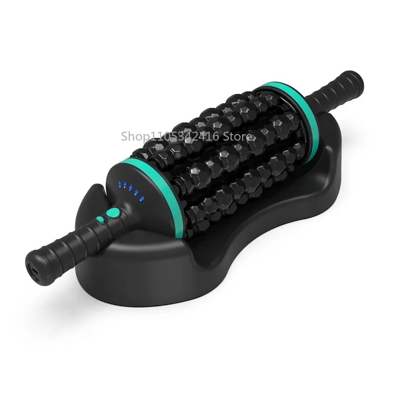 Hand-held Electric Roller Massager for Muscle Relaxation, Body Massage Tool for Back, Foot, Leg, Shoulder and FullBodyRelaxation
