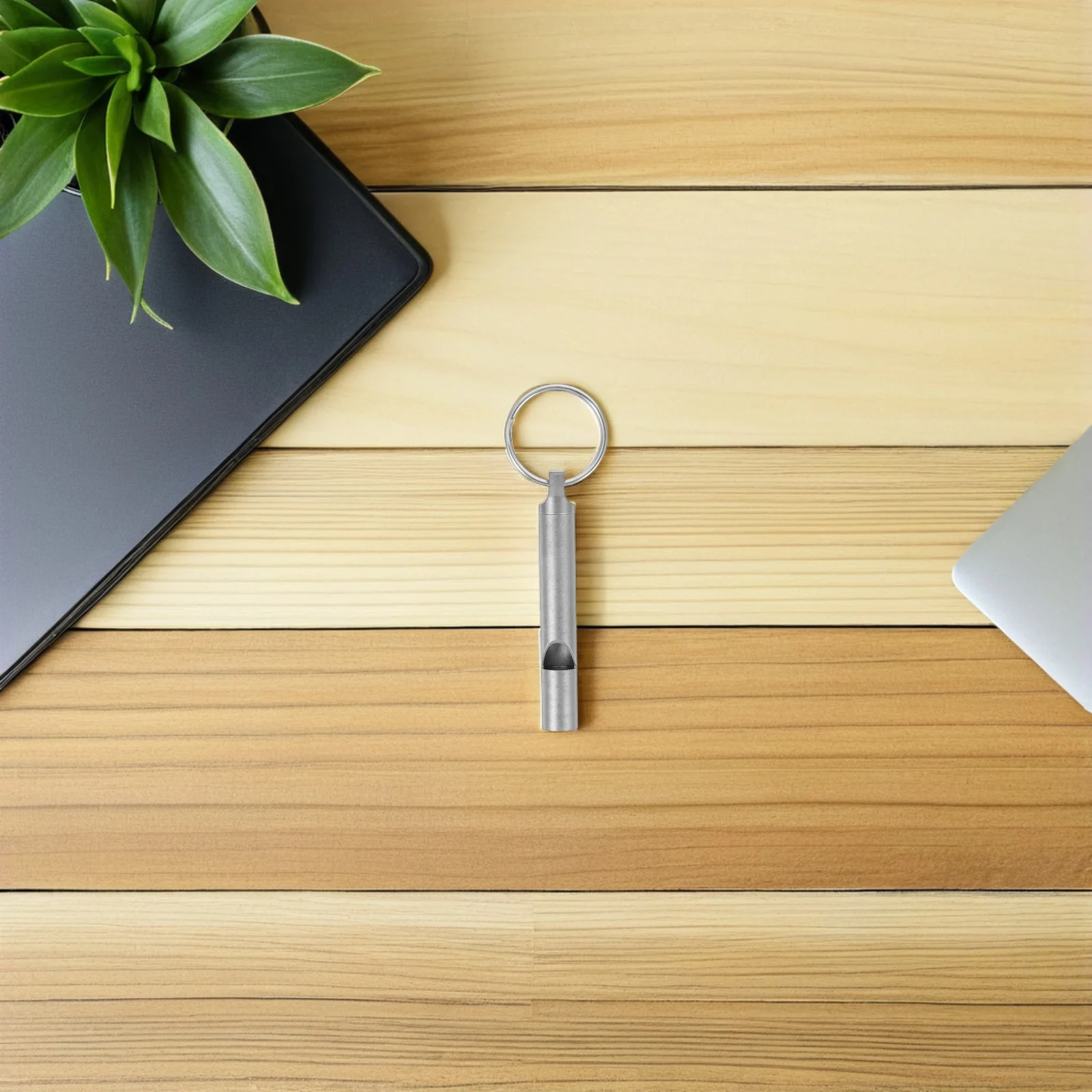 Segnalazione di sopravvivenza con fischio esterno di emergenza in lega di titanio forte per campeggio, escursionismo, addestramento per animali domestici, controllo silenzioso dei cani