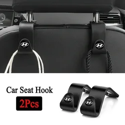 2Pcs Auto Seat Hook Storage Hanger Car Accessories For Hyundai Tucson 2016 Solaris IONIQ5 I30 Creta I35 I40 IX25 I20 I10 Sonata