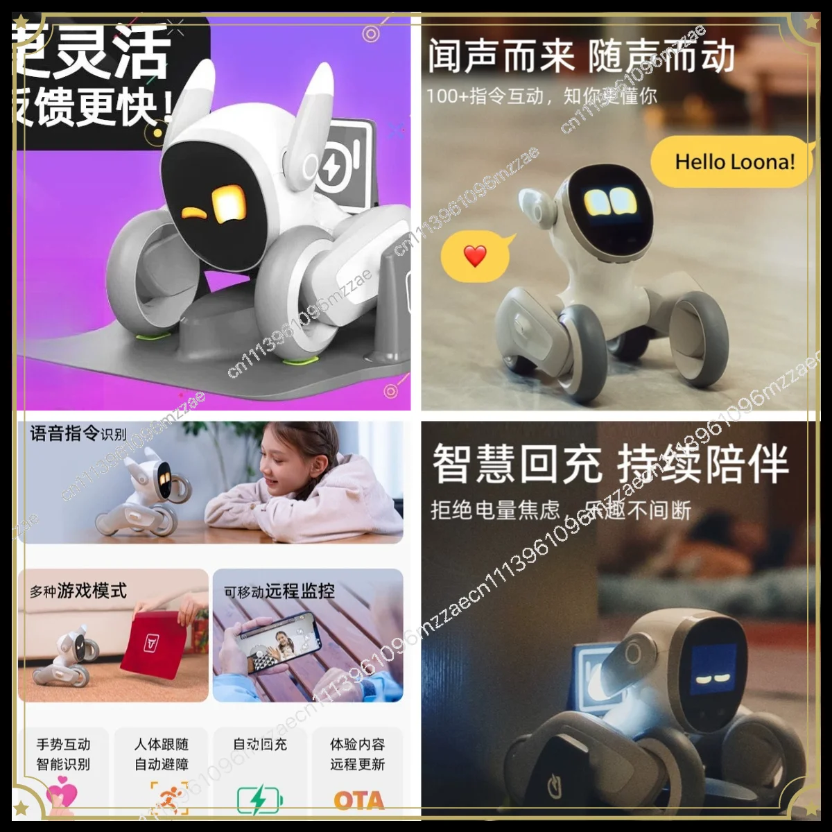 Smart Robot Dog Toy, Electronic Pet with Voice Conversation, Interactive Programming for Kids Gift