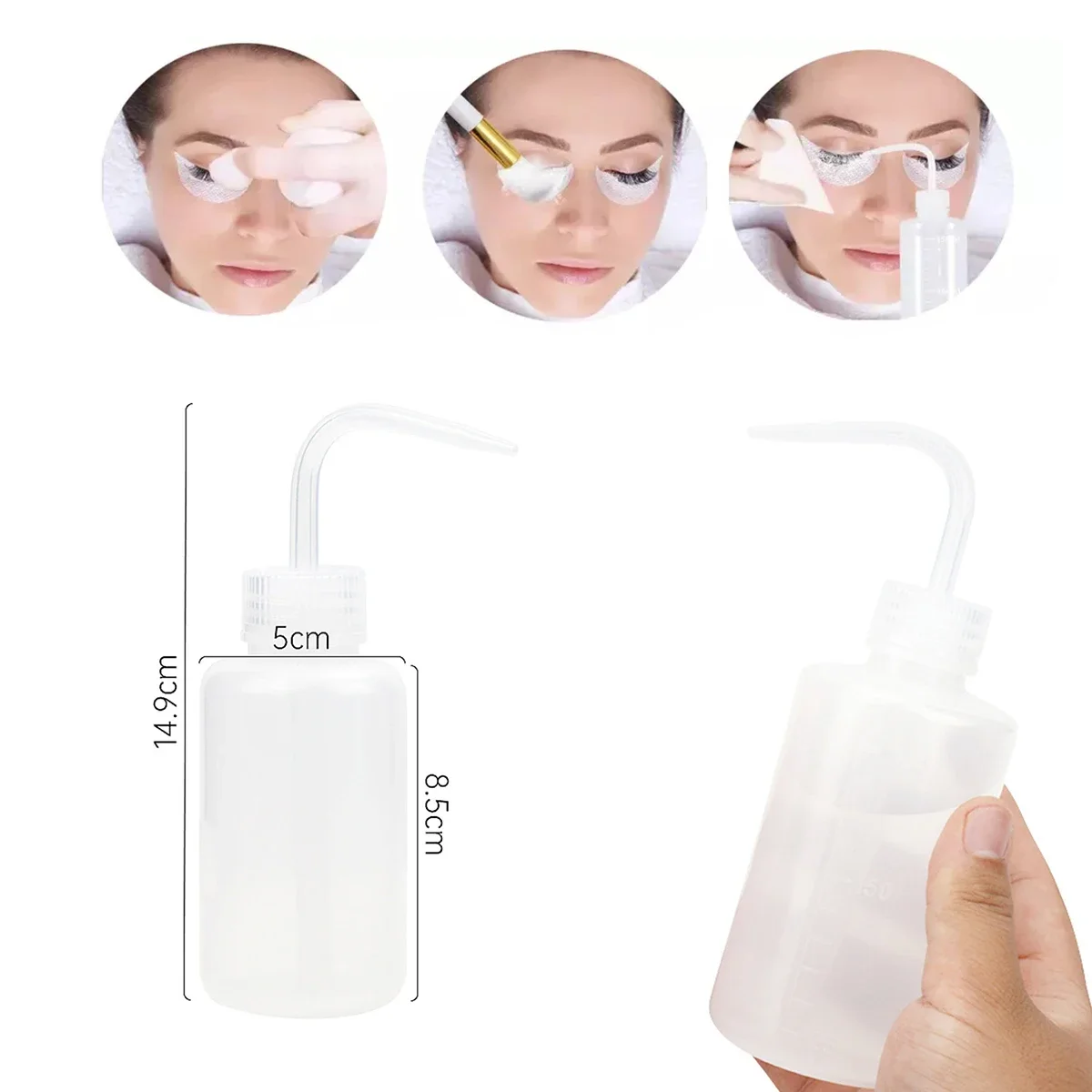 13Pcs Wimpern Verlängerung Reinigung Kit 5 in 1 Lash Shampoo Pinsel Seife Schaum Waschen Flasche Set Augenbraue Mascara Zauberstab augen Pad Patches – Detail 3