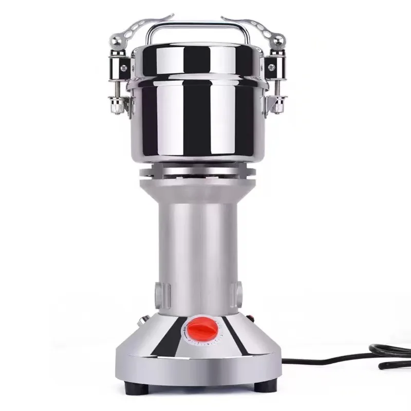 110V European Chinese Medicinal Materials Crusher Stainless Steel Household Grain Miscellaneous Small Ultra-fine Grinding