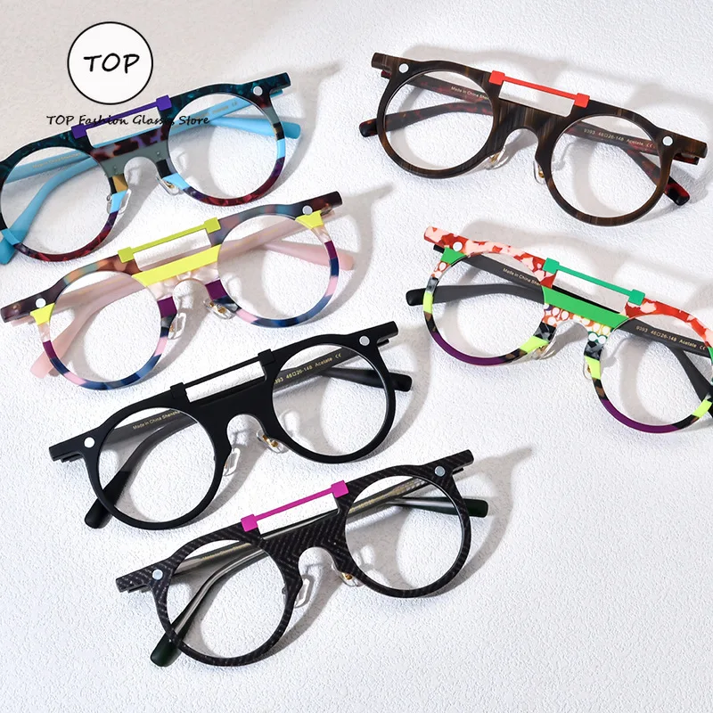 

Handmade Acetate Fiber Round Ultra-light Women Glasses with Magnetic Clips Night Vision Polarized Men Sunglasses Suitable Myopia