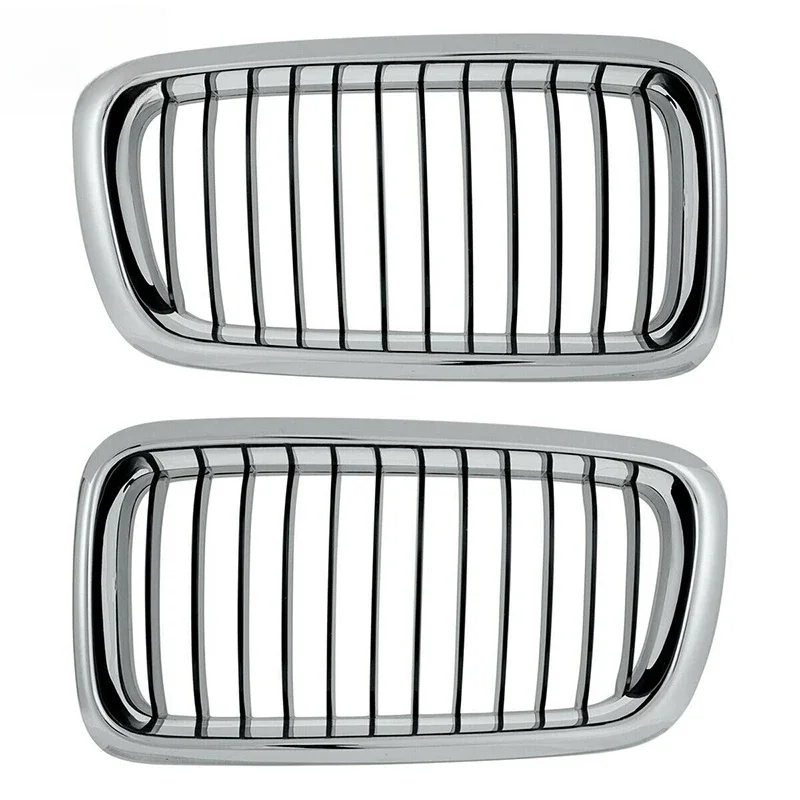 2PCS Front Chrome Car Grille for BMW 7 Series E38 1994-2001 51138231593 51138231594