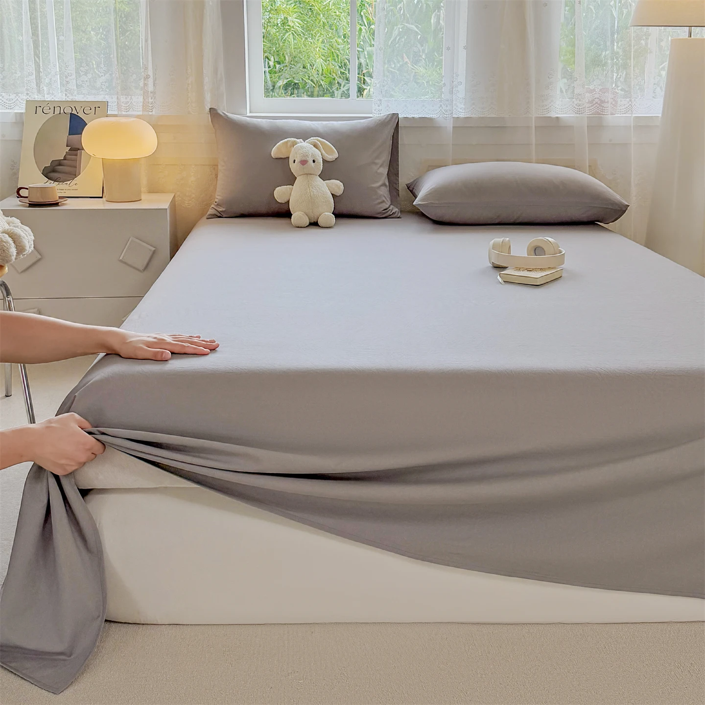 Soft Bedsheet Simple Style Bed Linen sabanas matrimoniales Skin-friendly Flat Sheet for Adults Kids Room Single Sheets