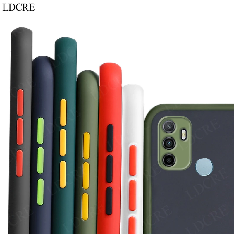 For OPPO A53 Case Silicone Matte Soft Silicone Transparent Case OPPO A53 A17 A72 A33 A53S A94 A74 A95 Cover For OPPO A53 Case