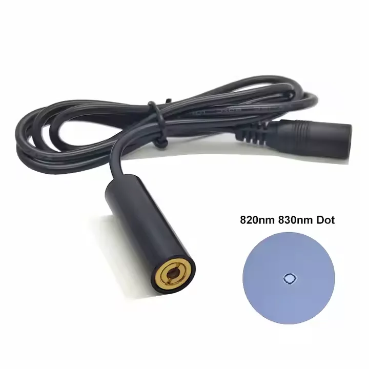 820nm 830nm 150mW 200mw Infrared Dot Laser Diode Module External Focus 12x40mm High Power IR Laser Module