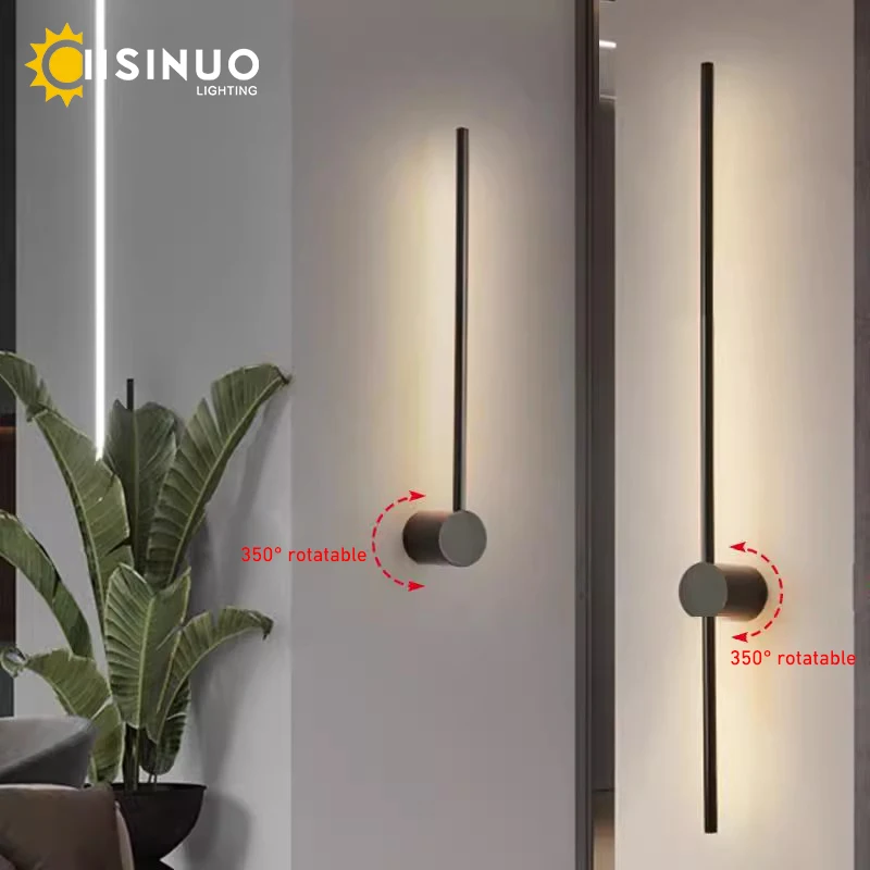 Nordic Minimalist Long Wall Lamp Modern Led Wall light Indoor Living Room bedroom LED Bedside Lamp Home Decor Lighting Fixtures