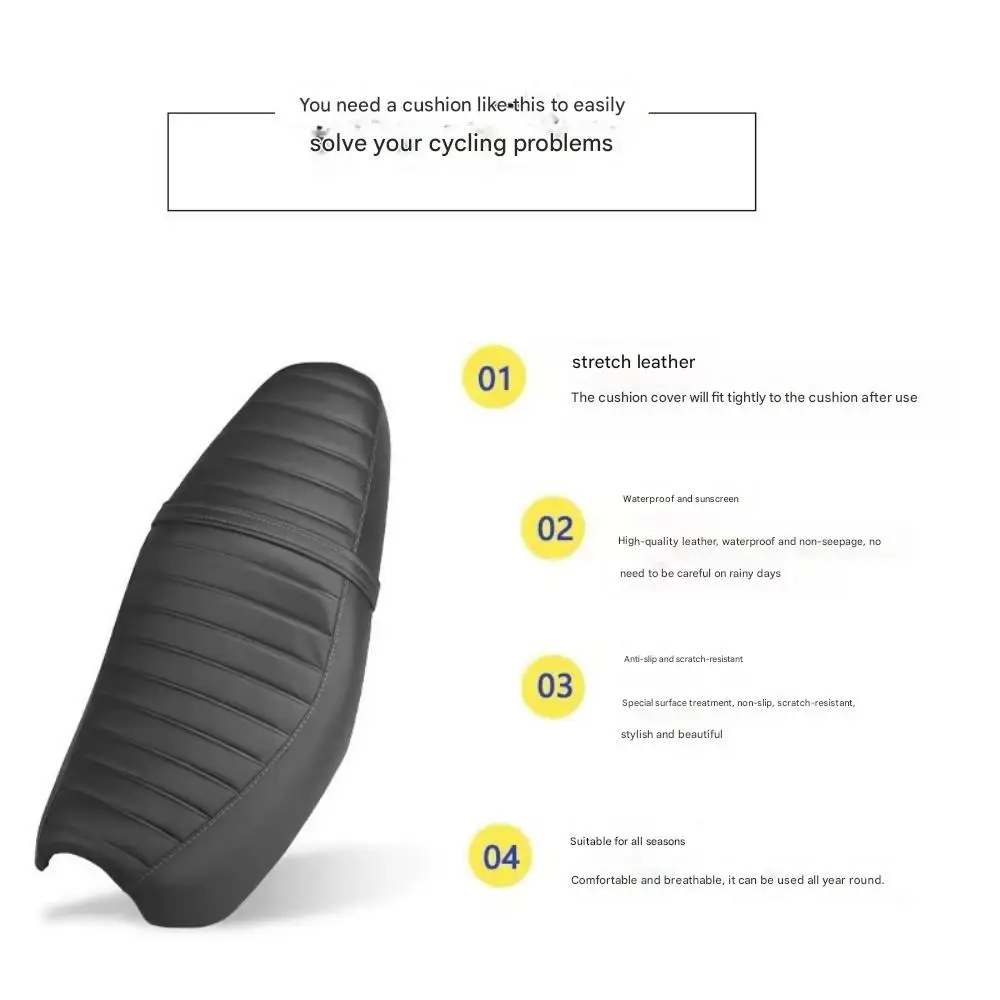 【Good quality】For SRV250 SRV300 Motorcycle Accessories Passenger Seat Cushion Lengthen Seat For QJMOTOR QJ  SRV 250 / SRV 300