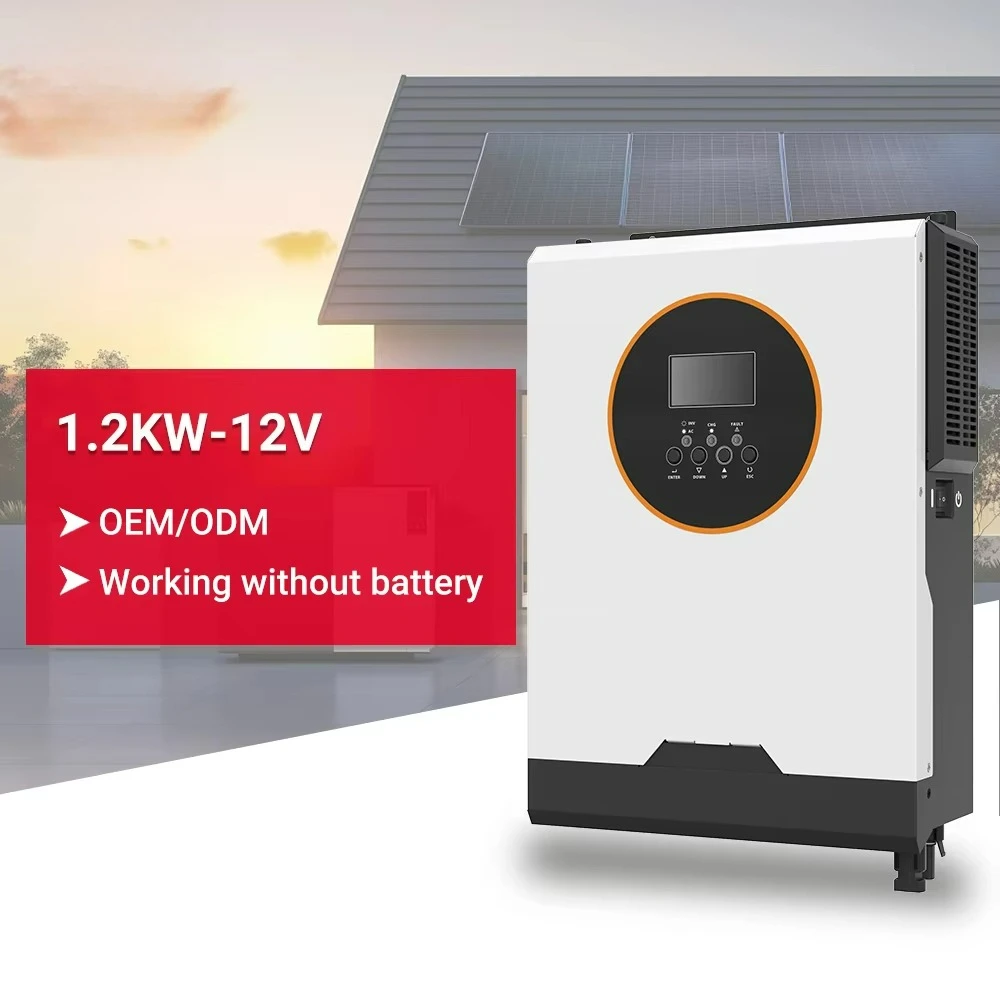 12V MPPT 1.2KW 1200VA high  AC pair AC single output solar inverter, network voltage 450V photovoltaic voltage 60A
