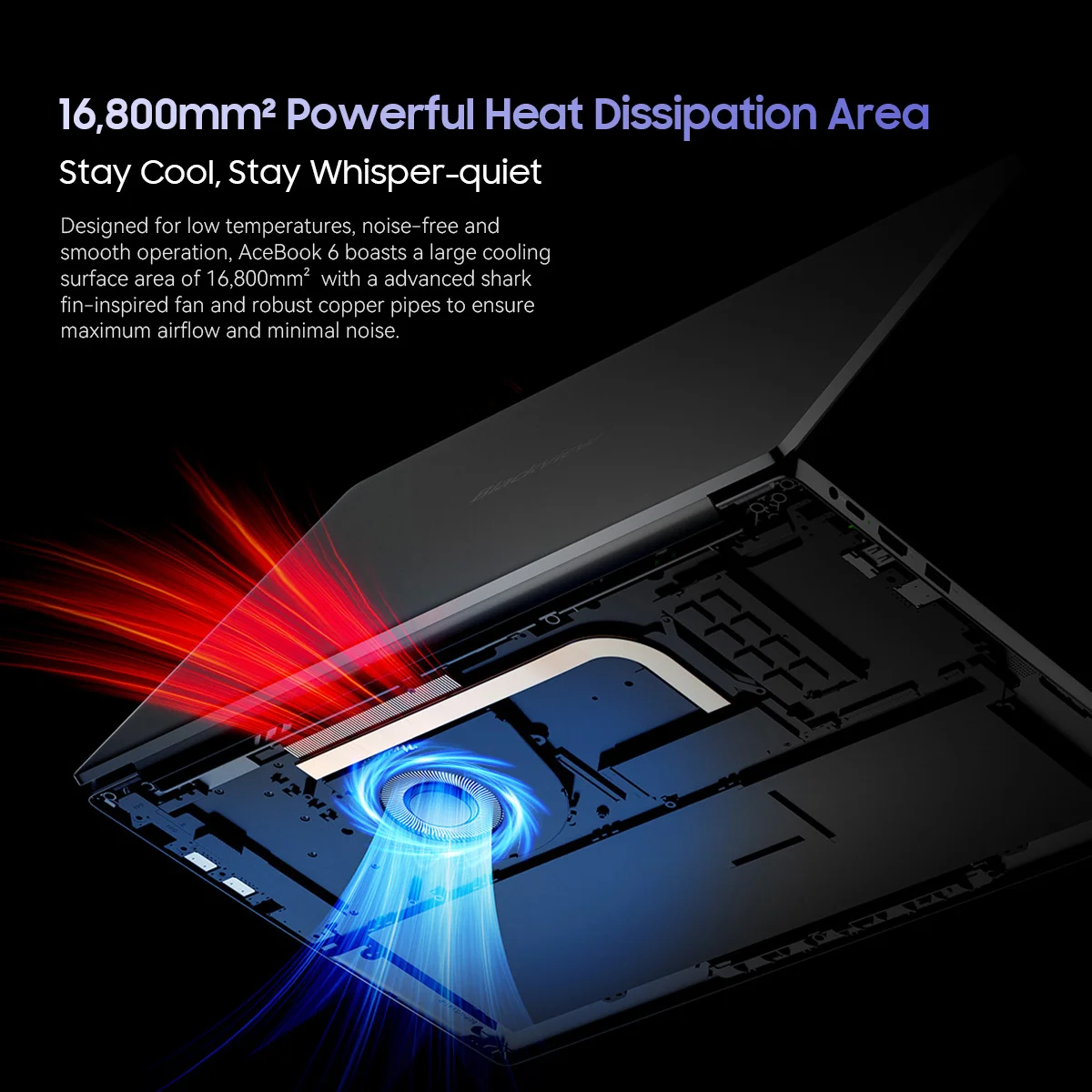 블랙뷰 에이스북 6 노트북 15.6인치 FHD+ IPS 스크린 인텔 트윈레이크 N150 CPU 16GB DDR4 512GB SSD 36Wh 배터리 윈도우 11 노트북