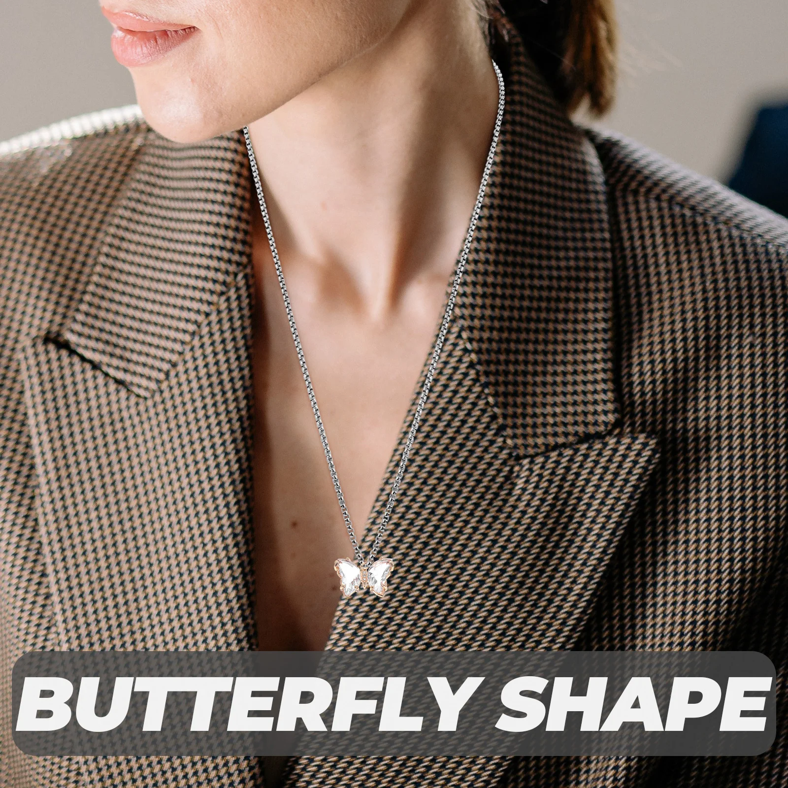 

10Pcs Unique Crystal Glass Butterfly Charms Smooth Surface Easy Match with Clothes and Ornaments Butterfly Charms