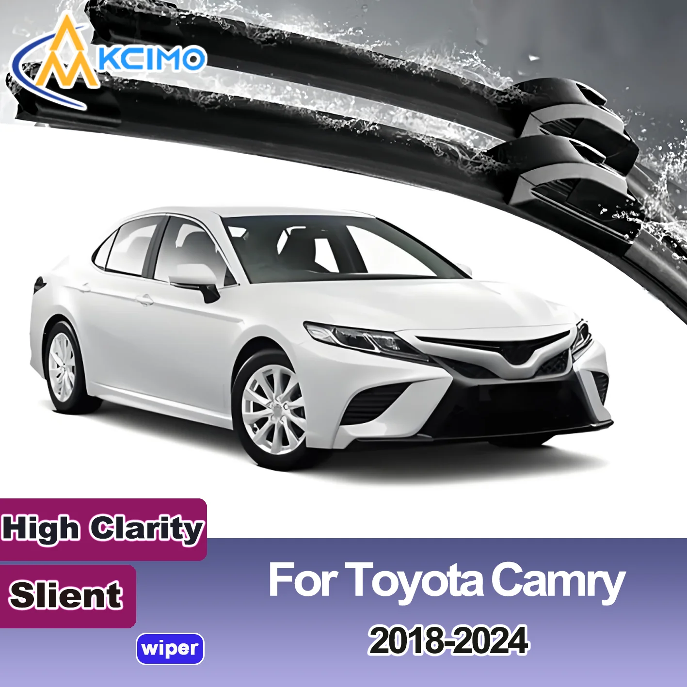

2PCS New Front Windshield Wiper Blade for Toyota Camry XV70 2018-2024 Daihatsu Altis (Japan) Front Windshield Auto Wipers Blade