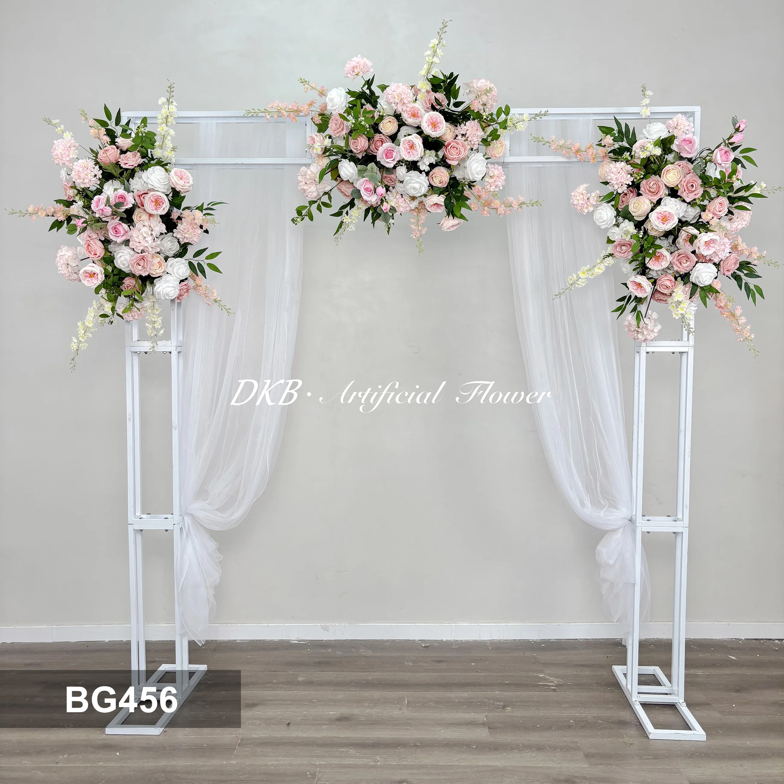 DBK Wholesale  Wedding Colorful Flowers Background  Artificial Wedding Flower Backdrop Silk Plant with Flowers Wed