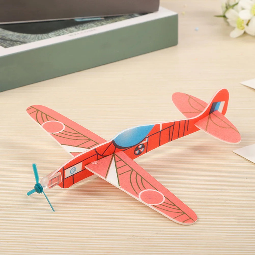 

15 Pcs Foam Glider Plane Hand Toss Toy Lightweight Bright Airplane Kids Outdoor Birthday Gift Aircraft Model Children