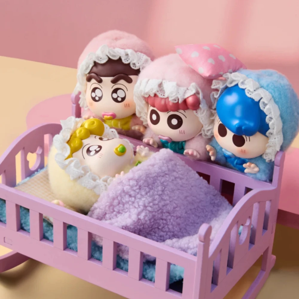 

Crayon Shin Chan Baby Series Blind Box Vinyl Doll Pendant Keychain Mystery Box Kawaii Action Figure Anime Doll Collection Model
