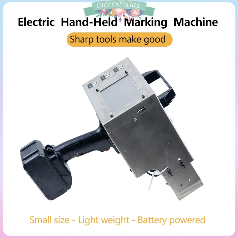 EU plugPortable Marking Machine Electricity Nameplate Metal Parts Engraving Machine vehicle chassis number90*30/120*30/150*40mm