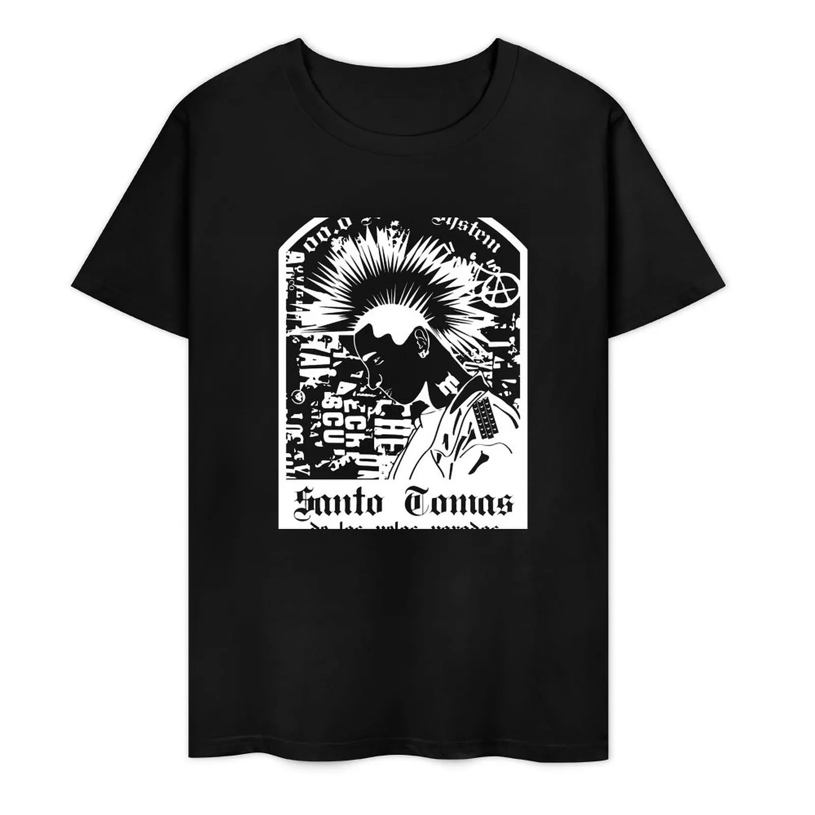 Santo Tomas de los pelos parados T-Shirt customizeds graphic t shirt vintage cute tops plain black t shirts men