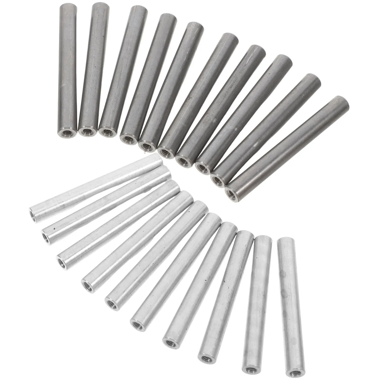 

20Pcs Iron Aluminum Rods Water Quality Electrolyzer Precision Replacement Parts for Laboratory Home Experiment Purification