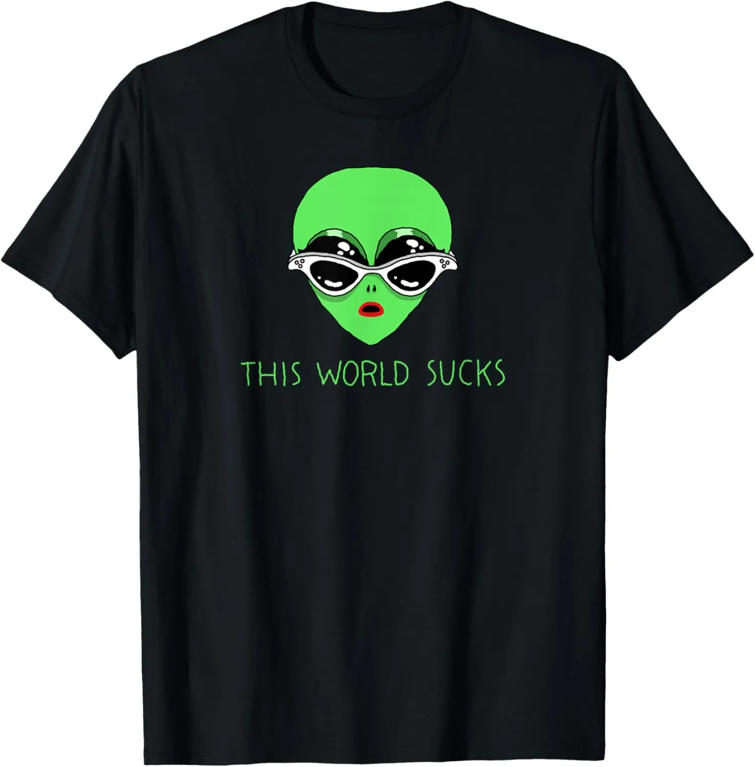 Thought Catalog This World Sucks Cartoon Alien 90s B T-Shirt