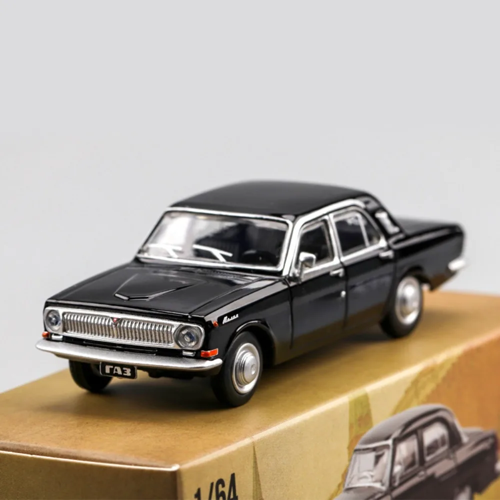1:64 Mini Serie GAZ-24 LADA Retro Automodel Speelgoed Legering Lichaam Sterke Duurzame Schokabsorptie Voertuigen Decoratief Item voor Kinderen
