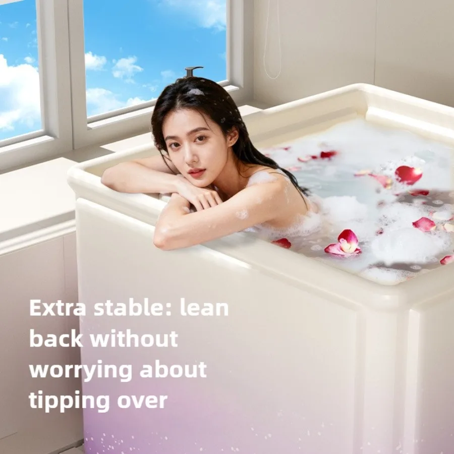 Winter new style square bathtub - Adult large size full-body bath tub - Foldable bathtub - Home bathroom - SPA