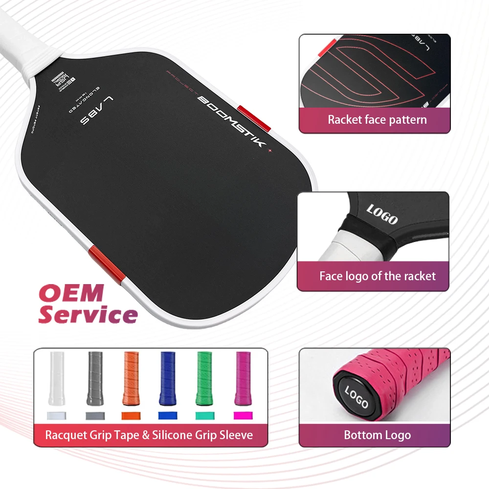 GEN5 BOOMSTIK Pickleball مجداف استنساخ واسع الجسم ممدود إيفا الطاقة المحيطة رغوة EPP نقية ألياف الكربون الأساسية #5