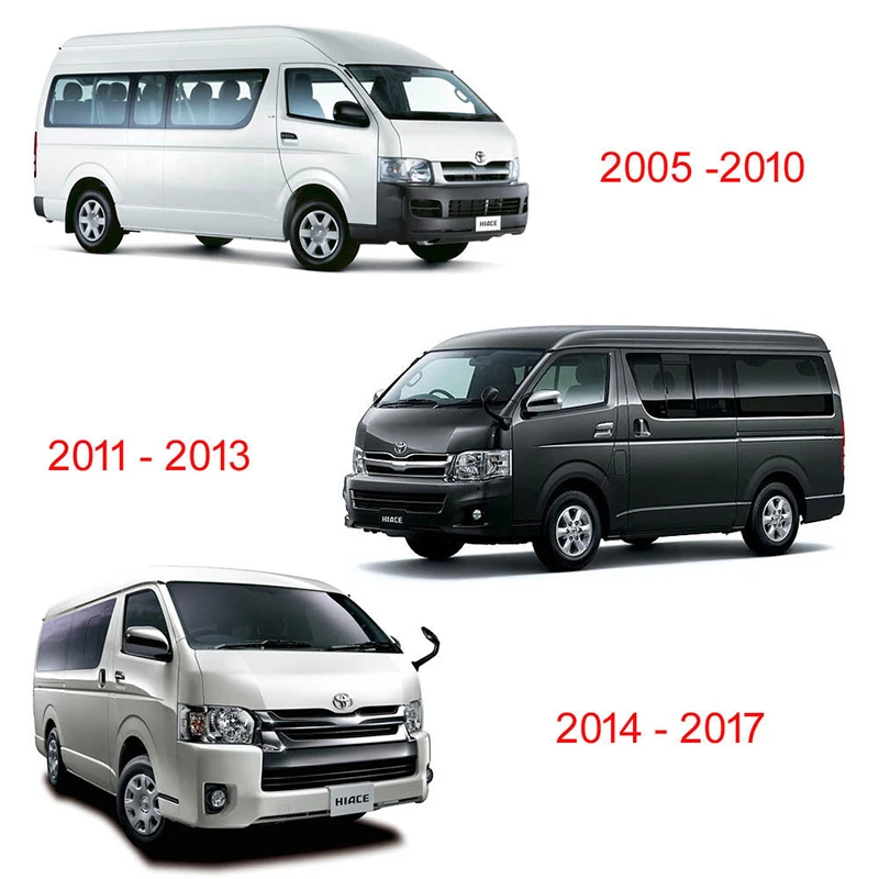 3 inch Fender Flares Mudguards For Toyota Hiace Commuter Van 2006 2007 2008 2009 2010 2011 2012 2013 2014-2018 Car Accessories