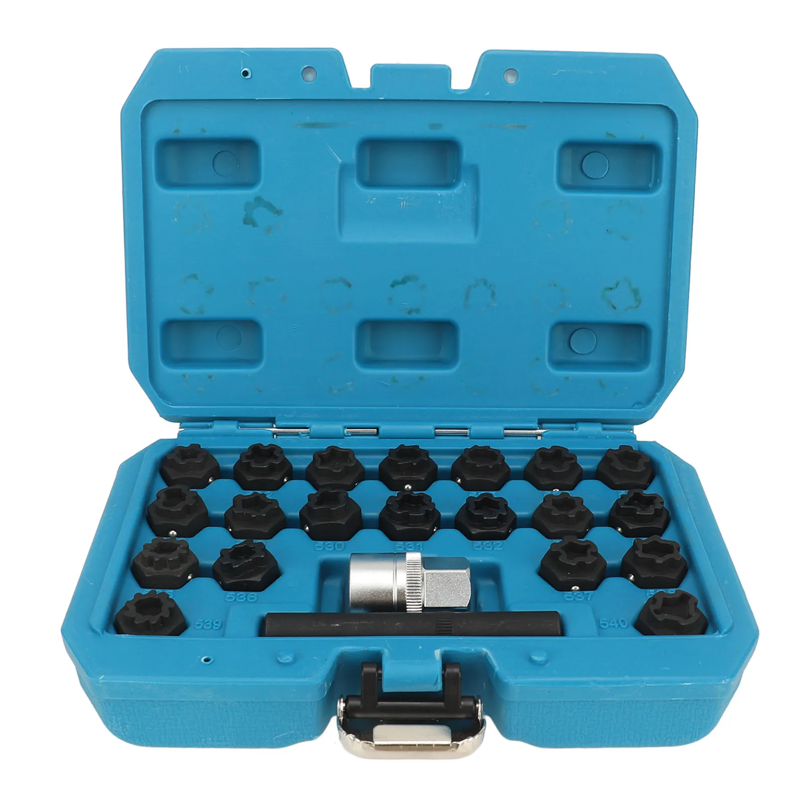 

22pcs Wheel Lock Key Removal Kit - Anti Theft Lug Nut Removal Tool With 1/2in Socket Adapter, Equivalent to T10313