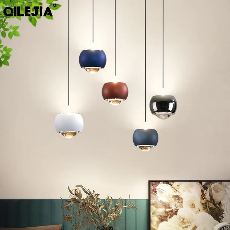 Modern LED Pendant Lights For Bedroom Kitchen Island Dining Table Dual Color Simple Indoor Lighting Home Decoration Chandeliers