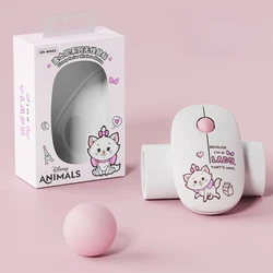 New Disney Marie Cat anime cartoon cute wireless mouse personalità creativa kawaii computer notebook universal silent mouse gift