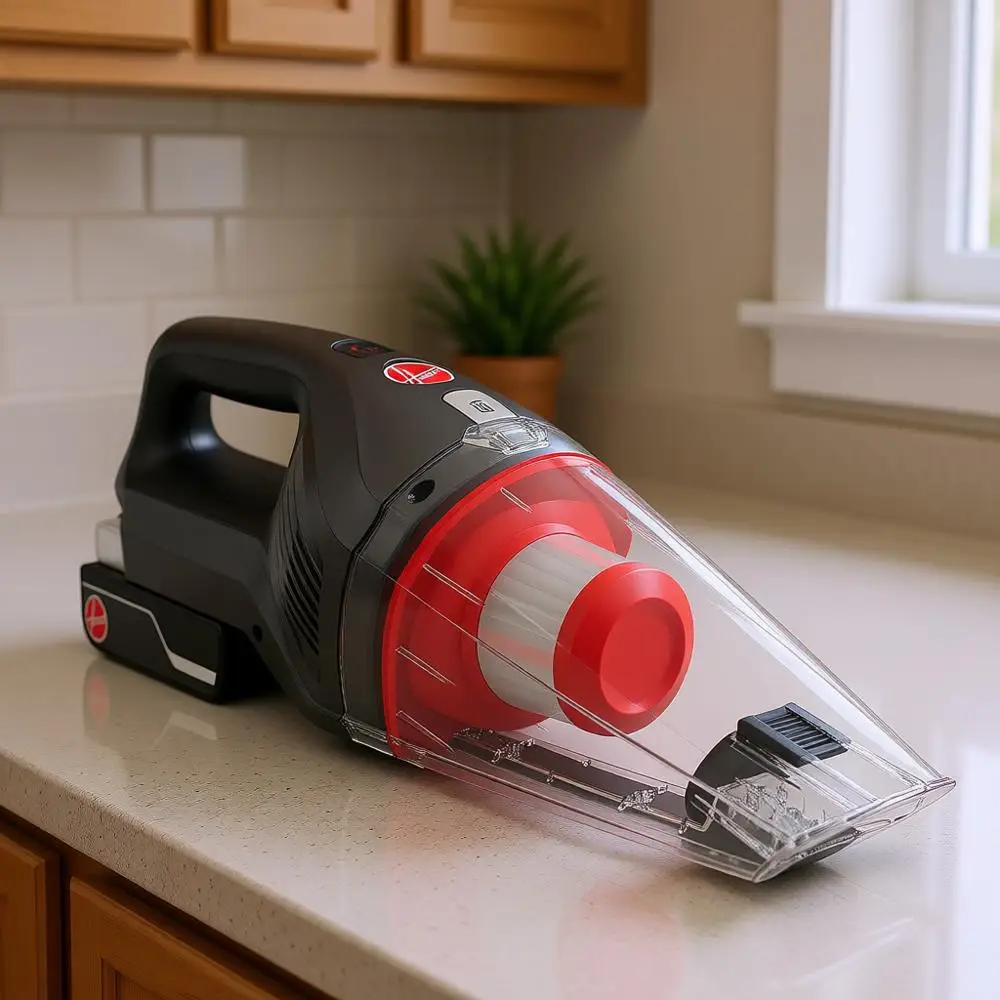 Handheld Vacuum Cleaner, Powerful Suction, Lightweight and Compact, Perfect for Quick Pick-Ups, Includes On-Board Crevice Tool