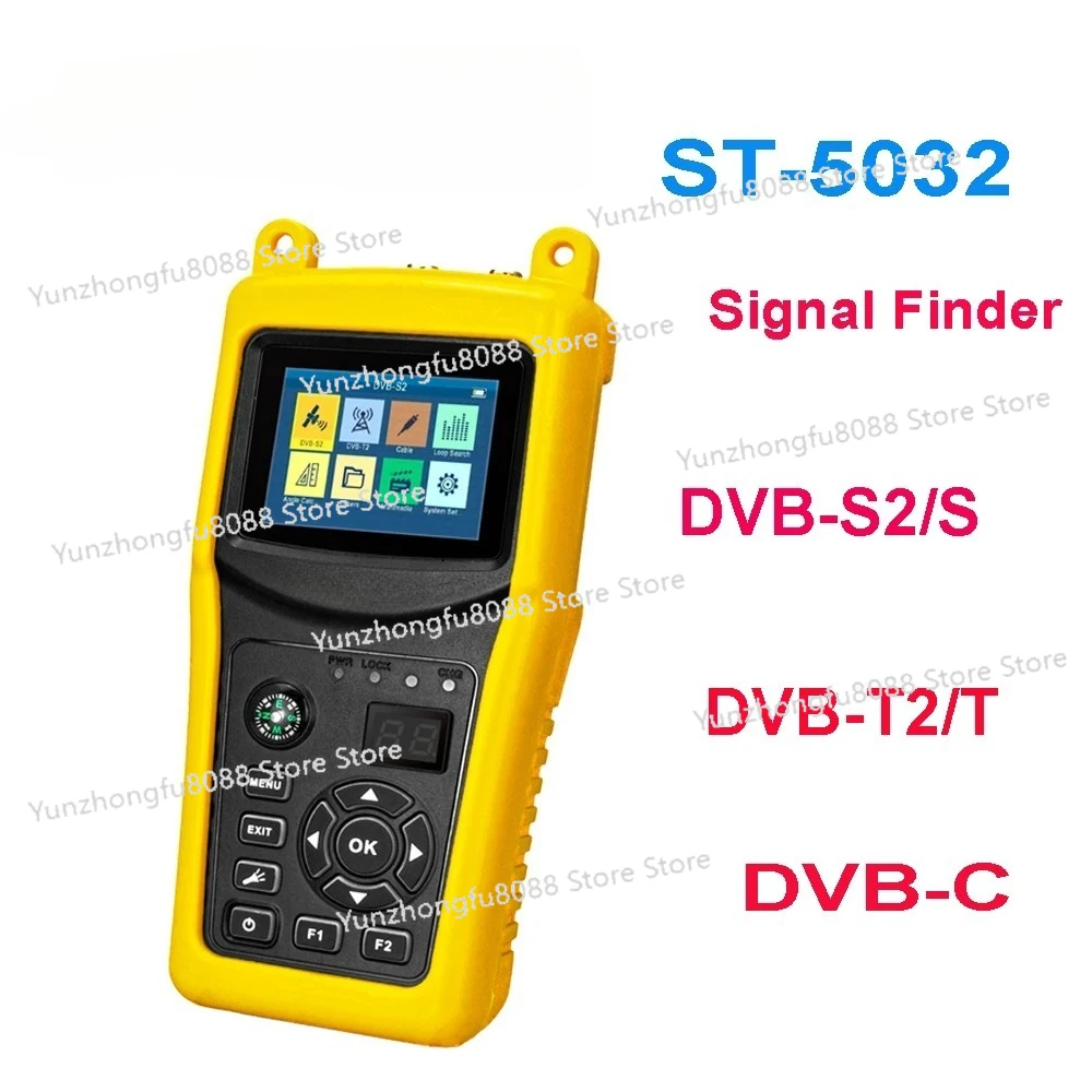 

Satlink ST-5032 Цифровой измеритель спутникового сигнала от 950 до 2150 МГц Измеритель силы сигнала ЖК-экрана Прибор для поиска звезд