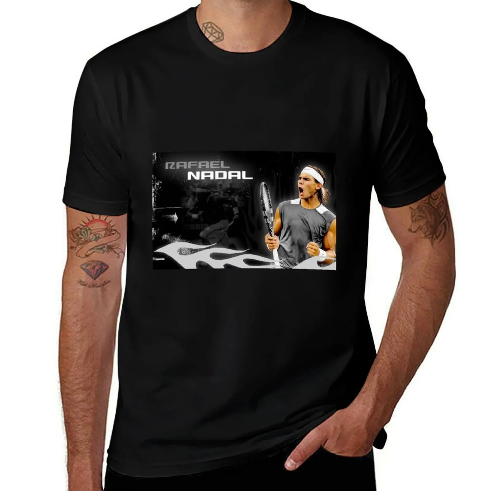 

rafael nadal T-Shirt t shirts for man pack cotton t shirt personalised T-Shirt