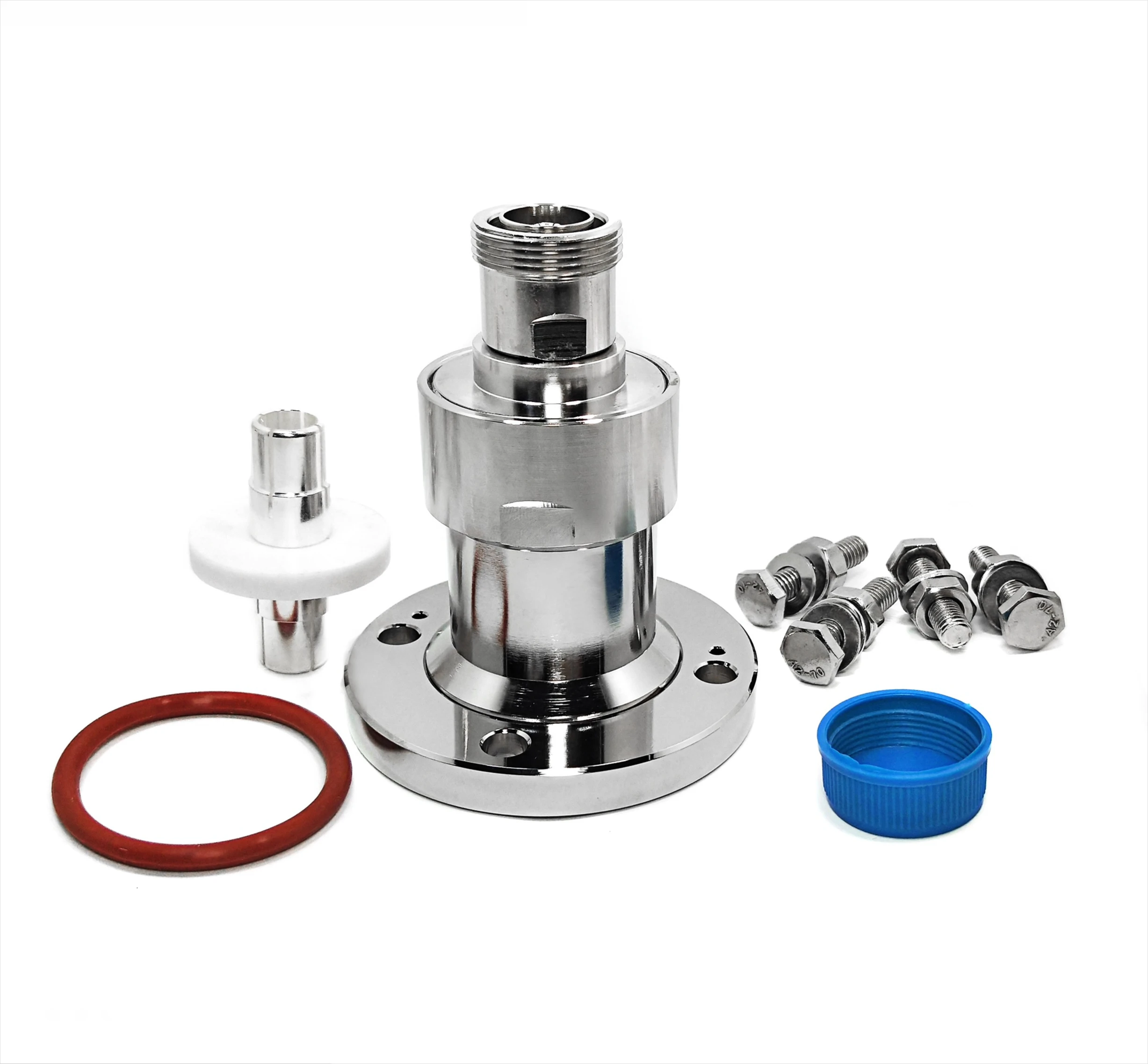 Four-hole Adapter 1-5/8EIA Flange to 7/16DIN Female Connector Adapter