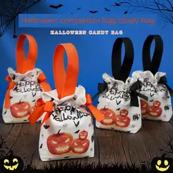 NEW in Halloween candy Children's pumpkin tote Canvas Gift Packaging Gift bag Children's candy bag