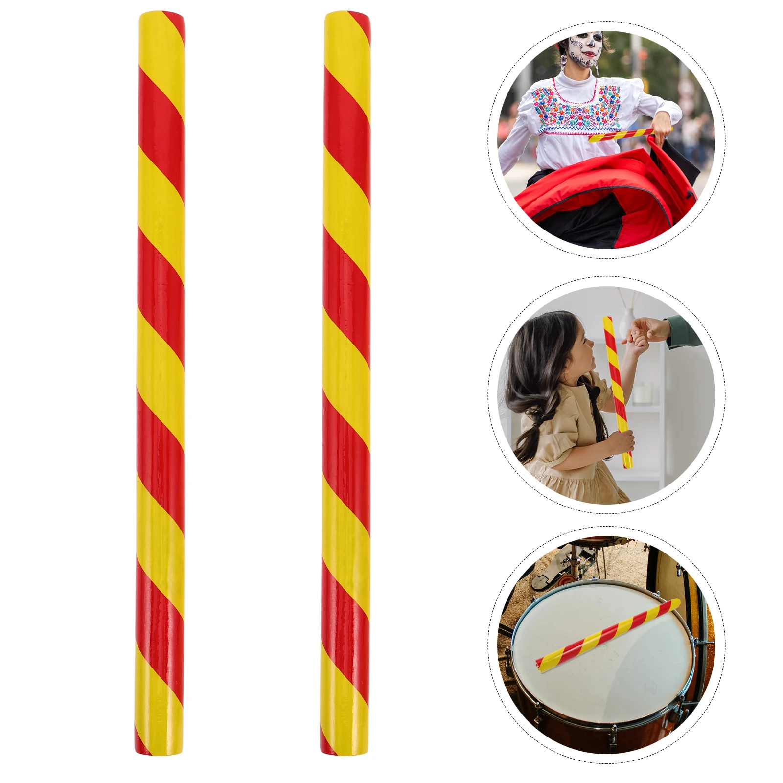 

Rhythm Stick Drumstick Music Lummi Sticks Kids Marching Snare Chinese Drumsticks Educational Toy Round Rod