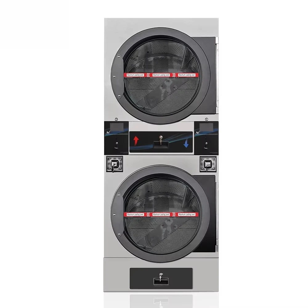 Coin Operated Electric Super-capacity High Quality Laundry Dryer 2 Years Online Support
