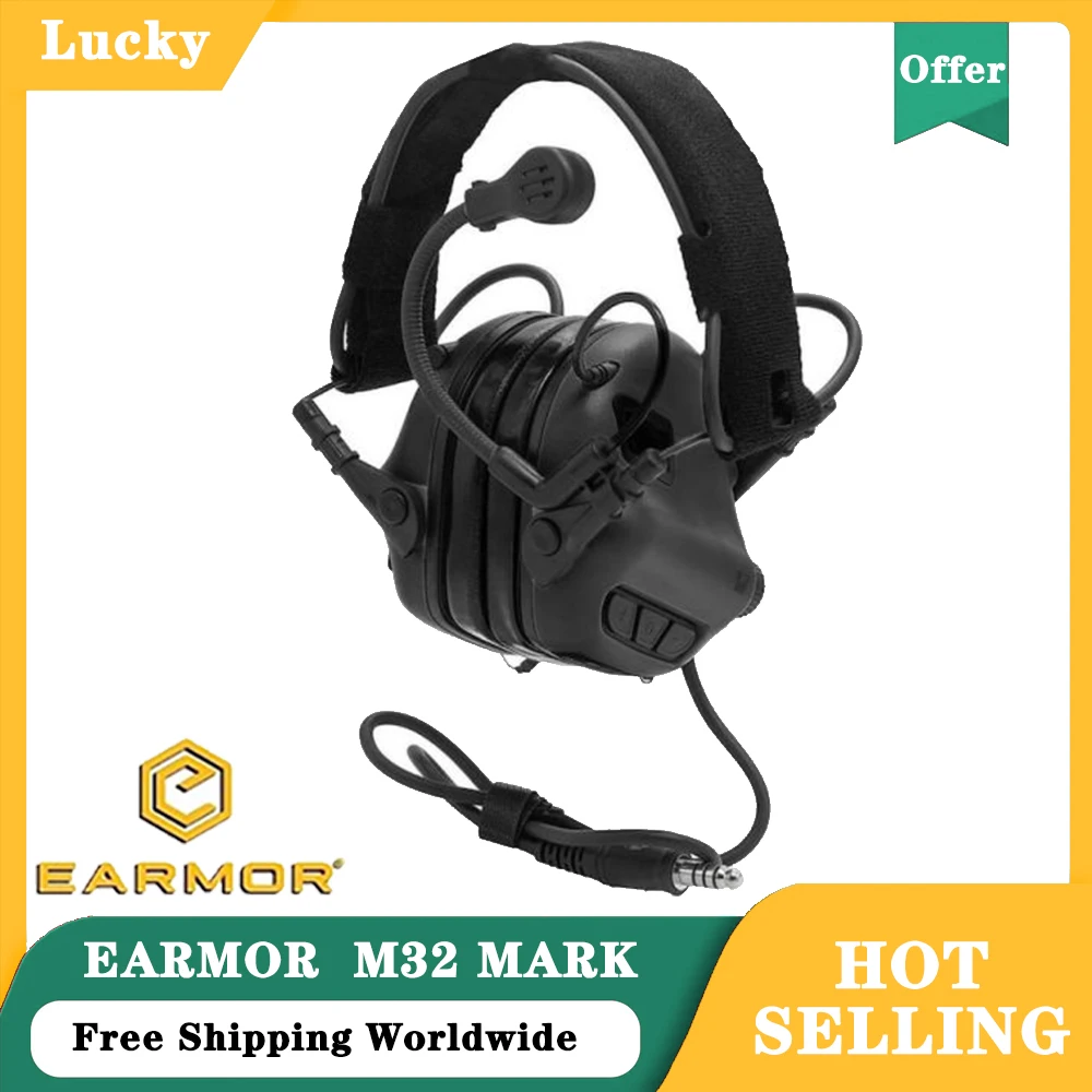 

OPSMEN Shooting Tactical Headset M32-Mark3 MilPro Standard MIL-STD-416 Electronic Communications Hearing Protector