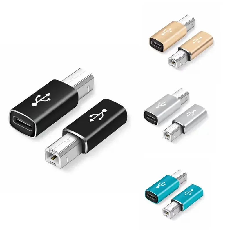 USB 3.1 نوع C أنثى إلى USB 2.0 B ميدي ذكر محول أداة إلكترونية محول USB-C للطابعة الماسح الضوئي البيانو HP