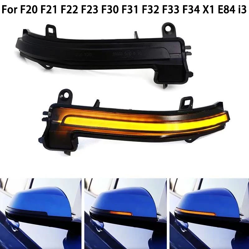LED Dynamic Turn Signal Side Mirror Sequential Light Lamp For BMW 1 2 3 4 Series F20 F21 F22 F23 F30 F31 F32 F33 F34 X1 E84 i3