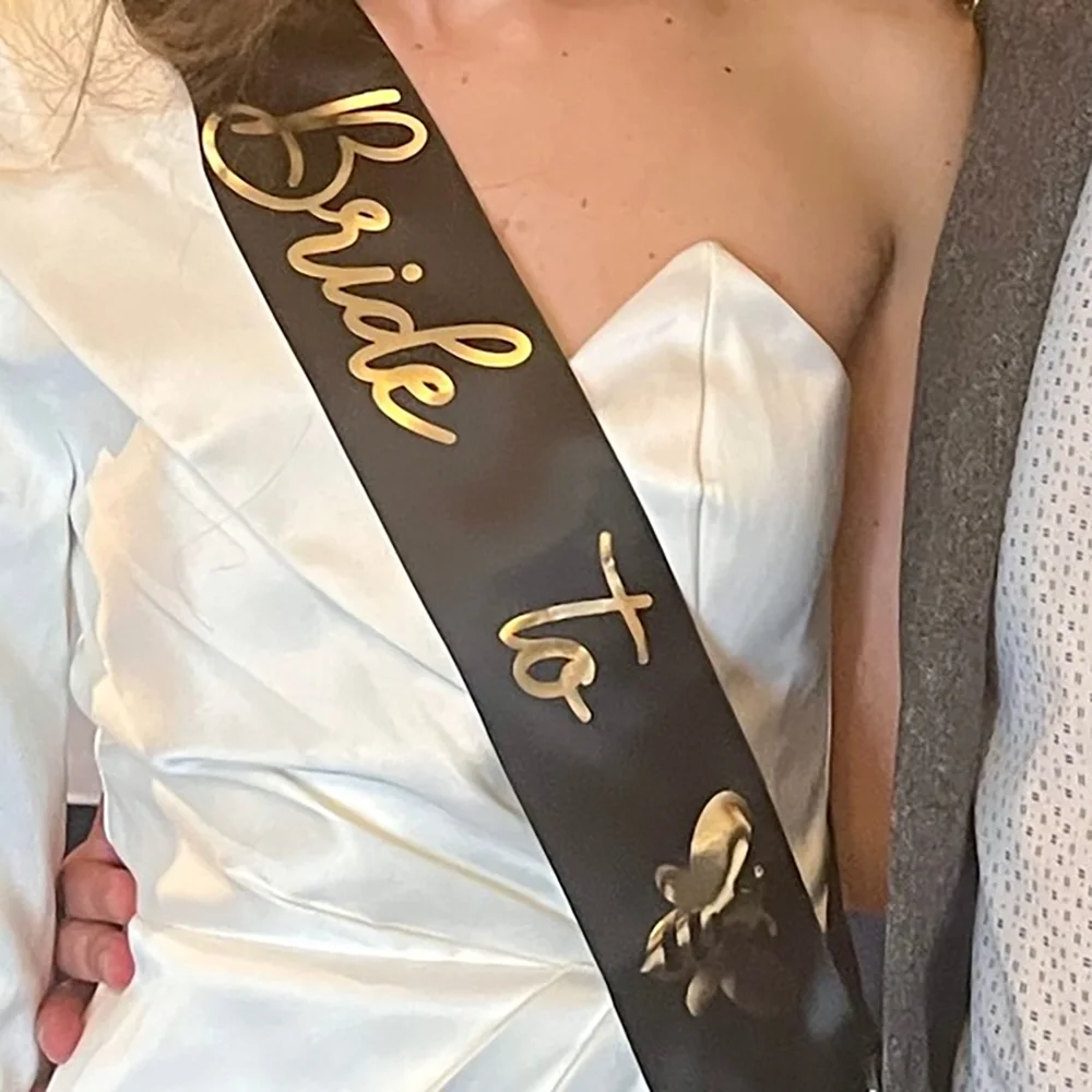 العروس إلى النحل وشاح النصي حفلة توديع العزوبية هدية الدعامة الزفاف المشاركة الزفاف دش الديكور العروس لتكون المستقبل السيدة هدية #3