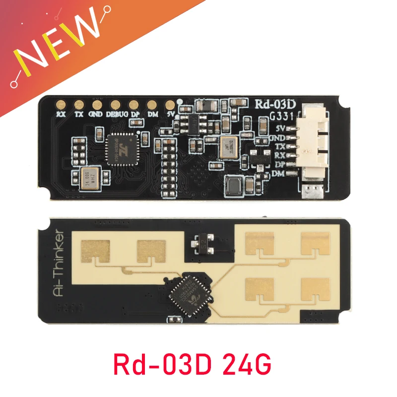 Rd-03D 24G Wielocełowy moduł radaru lokalizacji i śledzenia trajektorii ruchu człowieka Wbudowana antena PCB