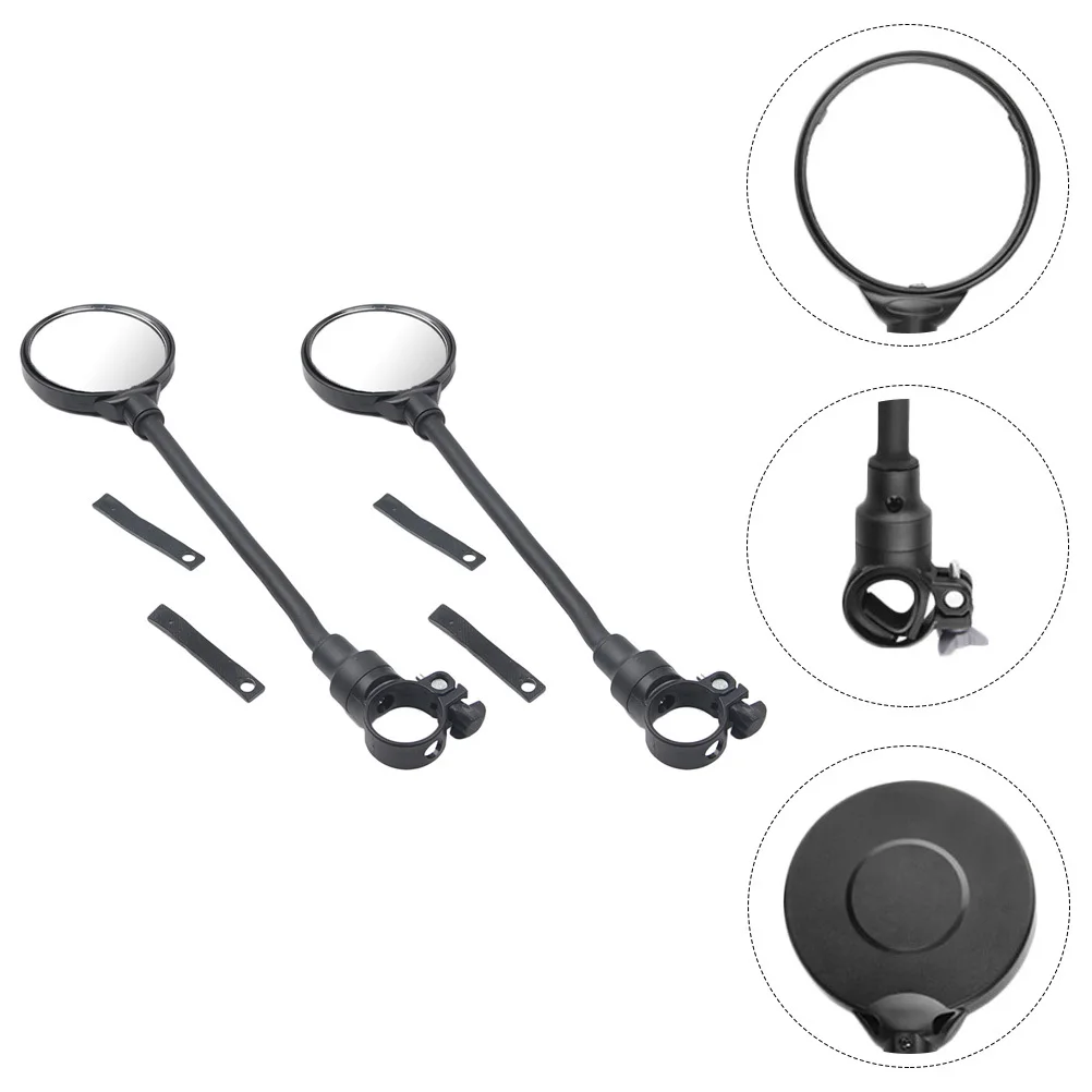 2Pcs Adjustable Bicycles Mirror Stable Aluminum Install for Mountain Road Folding Bikes Cycling Bike Mirror