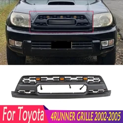 Per Toyota 2002-2005 4Runner griglia anteriore di alta qualità con luci a LED o senza luci a LED kit corpo superiore paraurti griglia anteriore