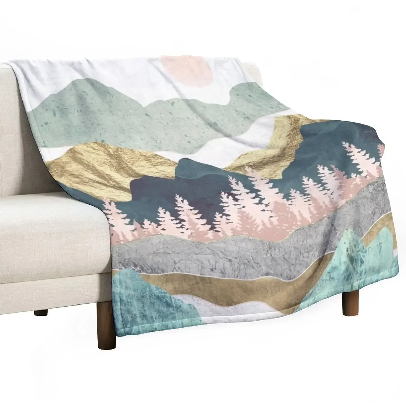 

Summer Vista Throw Blanket for sofa Winter beds Baby Blankets