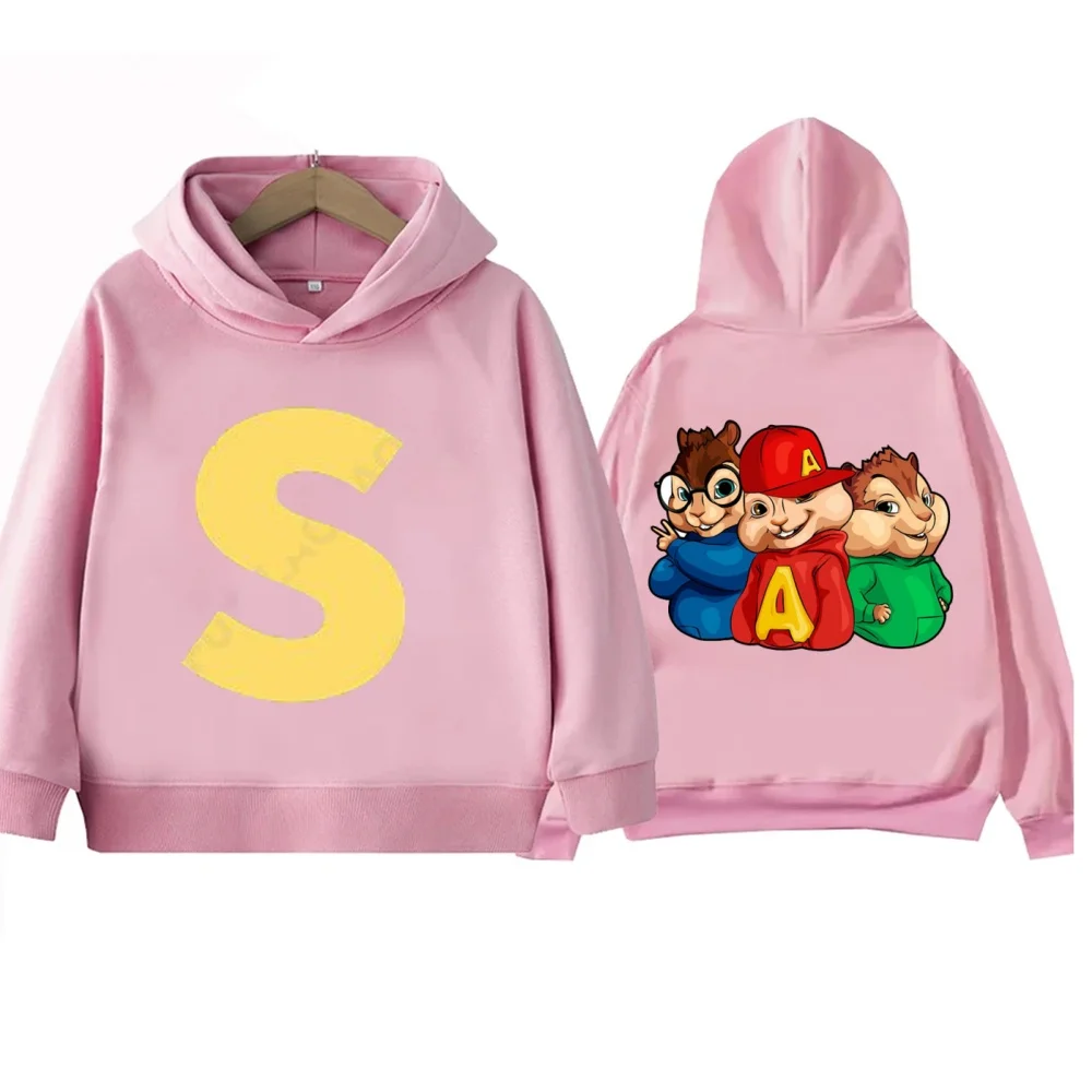 Alvin Chipmunk Halloween Costume Printed Hoodie Sportswear Spring and Autumn Children's Long Sleeve Casual Fashion Hoodie